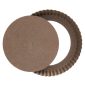 Dorsch tart pan with removable nonstick stone-look base
