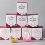 Bait Baitk Double Wall Glass Mate Cup with Dried Flowers