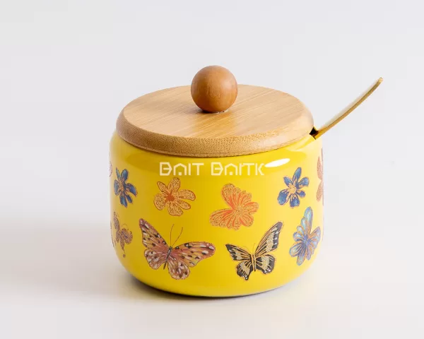 Sugar Jar -Yellow Butterfly - Bait Baitk Lebanon