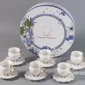 Lavender Coffee Cup and Saucer Set – Porcelain, 6 Pieces - Bait Baitk Lebanon