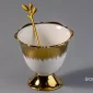 Luxury Gold Dessert Serving Set with Tray – 6 Bowls & Spoons - Bait Baitk Lebanon