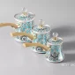 Moroccan Blue Turkish Coffee Pot Set – 3 Pieces - Bait Baitk Lebanon
