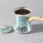 Moroccan Blue Turkish Coffee Pot Set – 3 Pieces - Bait Baitk Lebanon