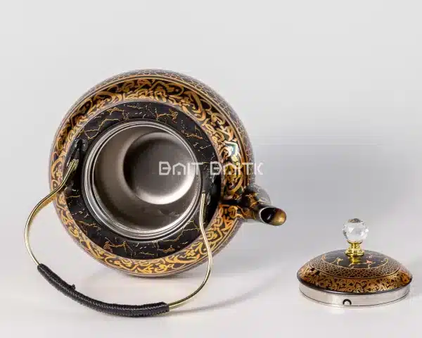 sk-3396-1 Arabic Calligraphy Tea Pot Black & Gold 2.0L - Bait Baitk Lebanon