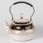 Arabic Calligraphy Tea Pot White & Gold 1.5L
