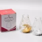 Bait Baitk Double Wall Glass Cup – Heart Glitter (Gold | Silver) - Bait Baitk Lebanon