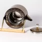 Luxury Black & Gold Peacock Pattern Tea Pot Wooden Handle 1.5L - Bait Baitk Lebanon
