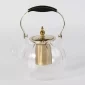 High Borosilicate Glass Teapot with Stainless Steel Infuser & Gold Accents - Bait Baitk Lebanon