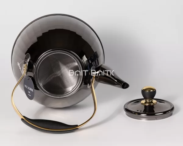 sk-3925-1 VICALINA 2L Tea Kettle (Black & Gold) - Bait Baitk Lebanon