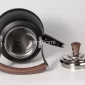 Whistling Kettle 1.5L – Matte Black with Wooden Handle (BD606) - Bait Baitk Lebanon
