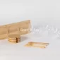 طقم سكريات عدد 3 مع ستاند خشب - بيت بيتك لبنان