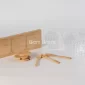 3-Piece Sugar Bowl Set with Bamboo Wooden Tray - Bait Baitk Lebanon