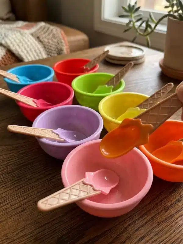 FGBqYBvn-1.jpg Elegant Porcelain Ice Cream Bowl with Spoon - Bait Baitk Lebanon