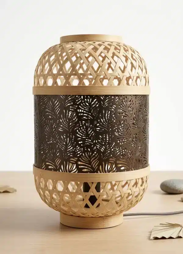 JtEagZAP-1.jpg Rattern & Metal Table Lamp for Modern Interiors - Bait Baitk Lebanon