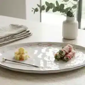 12-inch ceramic serving plate