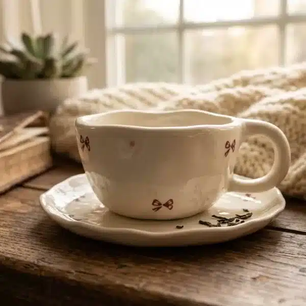 LCVfVCFE-1.jpg Elegant Ceramic Cup and Plate Set – Modern Drinkware - Bait Baitk Lebanon