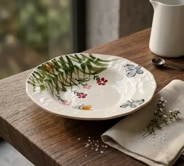 8-Inch Modern Soup Serving Plate – Elegant Serving Dish - Bait Baitk Lebanon