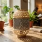 Rattern & Metal Table Lamp for Modern Interiors - Bait Baitk Lebanon