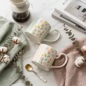 elegant ceramic coffee cup