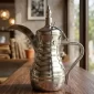 Elegant Silver Coffee Kettle – Perfect for Your Morning Routine - Bait Baitk Lebanon