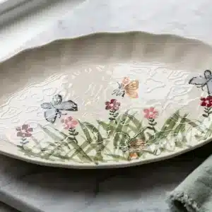 12-inch ceramic serving plate