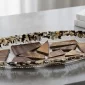 Modern Walnut Decorative Plate for Home Decor - Bait Baitk Lebanon