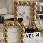 Modern Gold Photo Frame Set 21x25cm