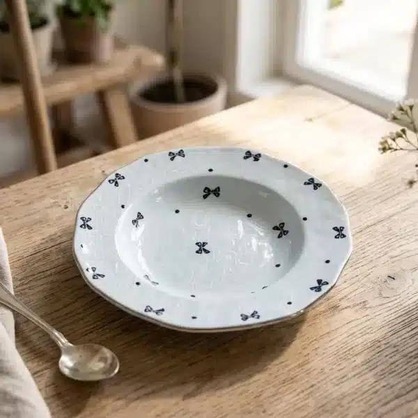 WiRbFOsN-1.jpg 8-Inch Soup Ceramic Plate – Premium Dinnerware - Bait Baitk Lebanon
