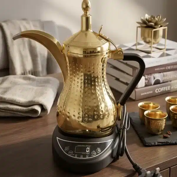 1L Gold Electric Arabic Coffee Dallah - Bait Baitk Lebanon