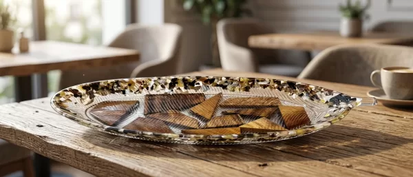cNsVxCMU-1.jpg Modern Walnut Decorative Plate for Home Decor - Bait Baitk Lebanon