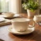 Elegant Ceramic Cup and Plate Set – Modern Drinkware - Bait Baitk Lebanon