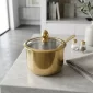 Gold Can with Glass Lid – Storage Containers - Bait Baitk Lebanon