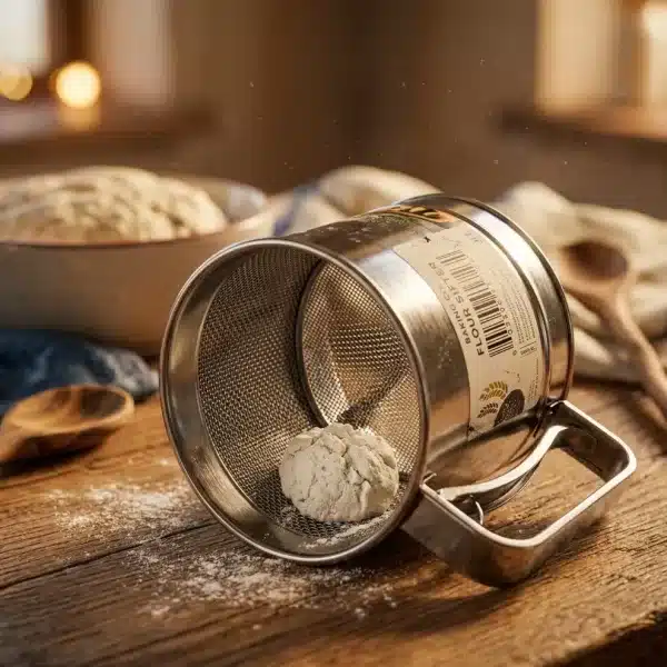 fyhcHqPA-1.jpg Premium Stainless Steel Flour Sieve – Baking Tools - Bait Baitk Lebanon