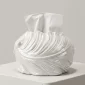 Pearlescent wavy ceramic tissue box cover - Bait Baitk Lebanon
