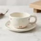 Elegant Ceramic Cup and Plate Set – Modern Drinkware - Bait Baitk Lebanon