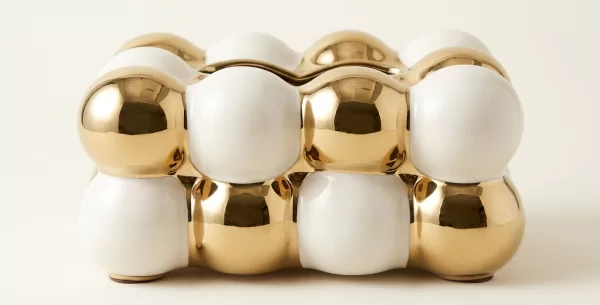 rJKglRaY-1.jpg White and gold ceramic tissue box cover - Bait Baitk Lebanon
