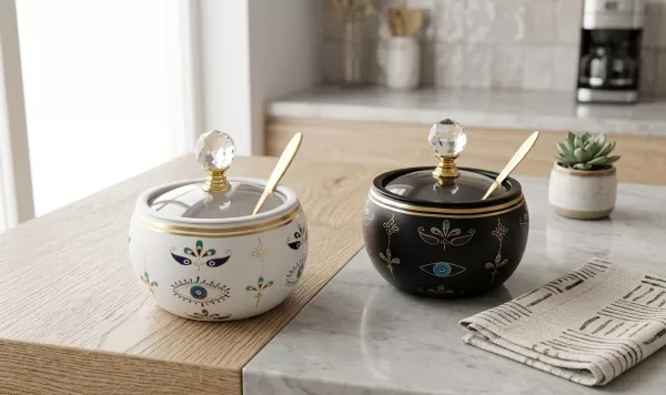 Elegant Glass Sugar Dispenser for Modern Kitchen - Bait Baitk Lebanon