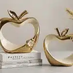 Golden Apple Decorative Figurines Set of 2