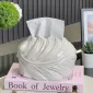 Pearlescent wavy ceramic tissue box cover - Bait Baitk Lebanon