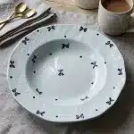 8-Inch Soup Ceramic Plate - Premium Dinnerware