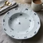 8-Inch Soup Ceramic Plate – Premium Dinnerware - Bait Baitk Lebanon