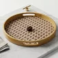 Classic Round Serving Tray for Home Decor - Bait Baitk Lebanon
