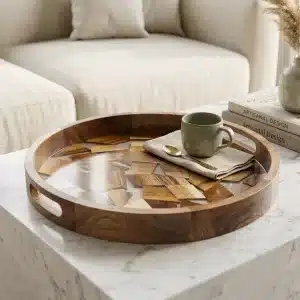 طاولة زجاجية أنيقة للديكور