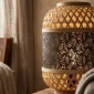 Rattern & Metal Table Lamp for Modern Interiors - Bait Baitk Lebanon
