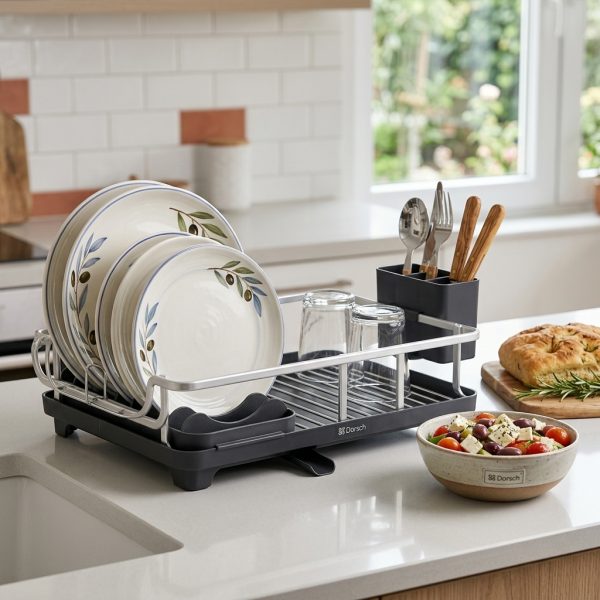 Dorsch 1-Tier Dish Rack Aluminium DH-04681 styled Dorsch 1-Tier Dish Rack Aluminium DH-04681 styled
