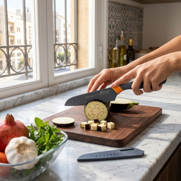 Dorsch 5" SANTOKU KNIFE DH-04621 in use Dorsch 5" SANTOKU KNIFE DH-04621 in use