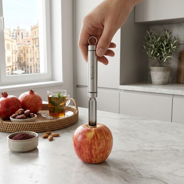 Dorsch Apple Corer DH-05752 in use Dorsch Apple Corer DH-05752 in use