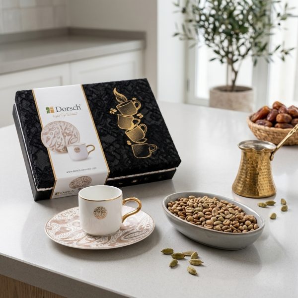 Dorsch Arabesque 12 Pieces Coffee Cups Set DH-09310 styled Dorsch Arabesque 12 Pieces Coffee Cups Set DH-09310 styled