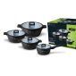 طنجرة دورش DH-05566 | Dorsch Casserole - ( 28 cm + 24 cm + 20 cm) SaucePan-18 cm + Deep Fry Pan-28 cm - 4 Pcs 89 aluminum