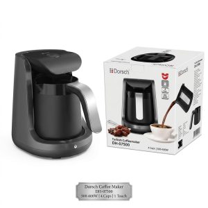 ماكينة قهوة دورش DH-07500 | Dorsch Coffee Maker 500-600 Watt - 4 Cups Capacity - 1 Touch DH-07500